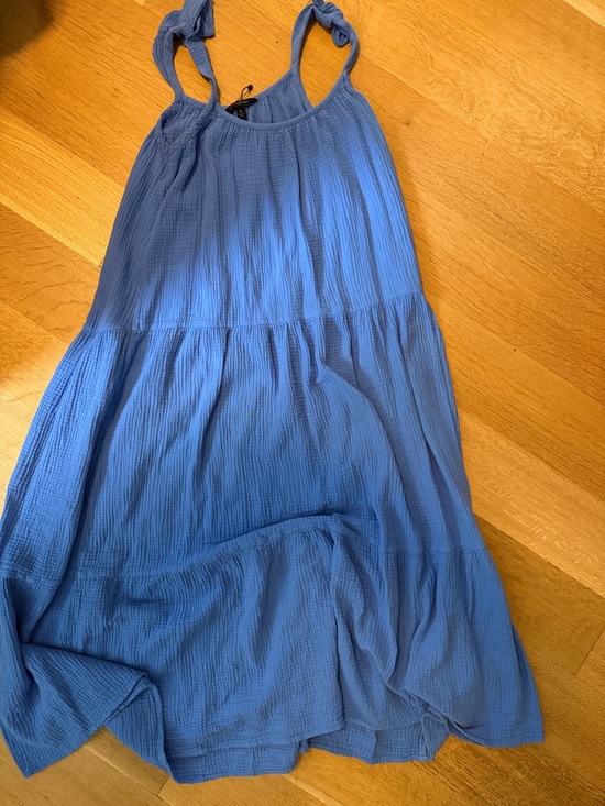 Banana Republic Dresses & Skirts - Banana Republic Periwinkle Blue Tie-Strap Maxi Dress Beach Coverup